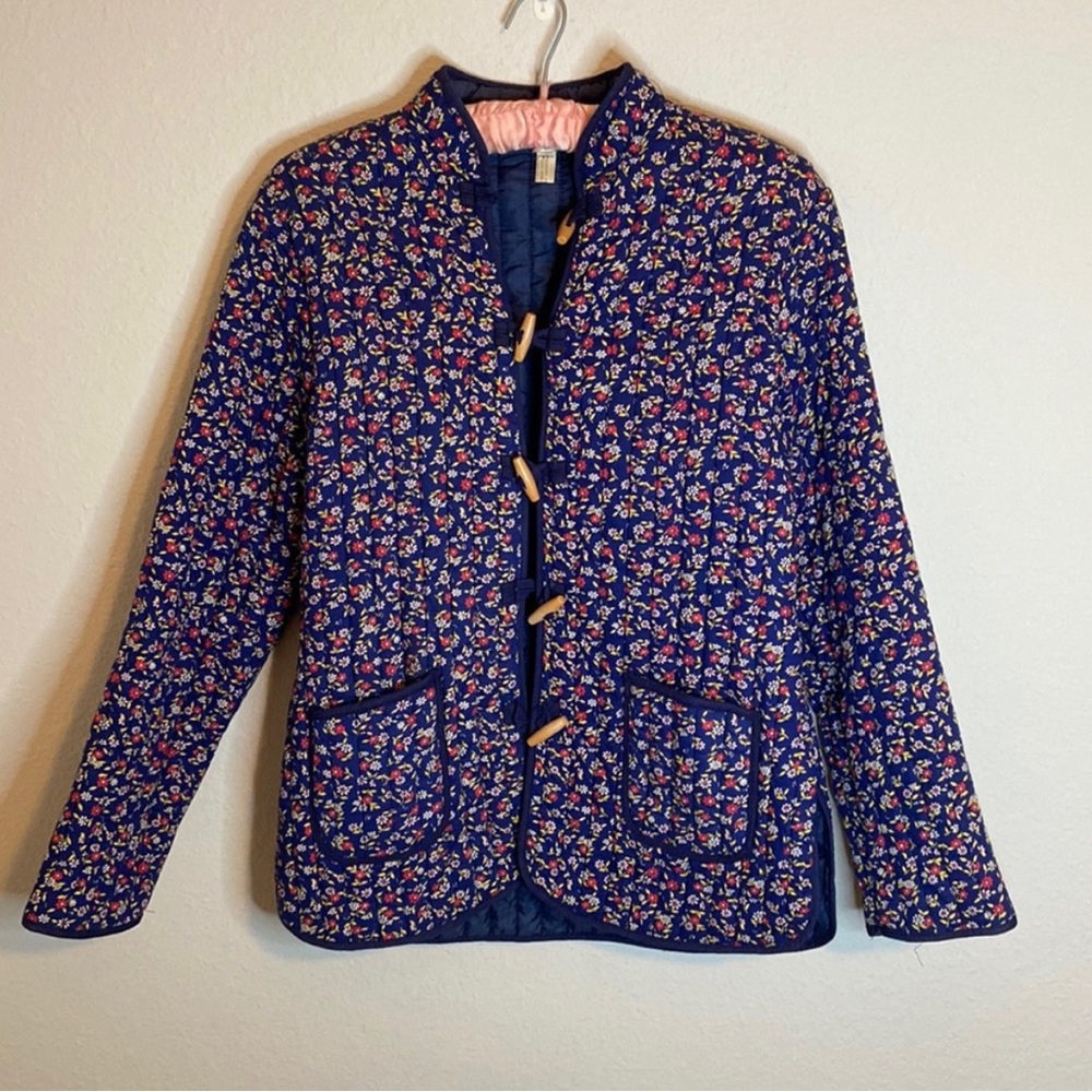 Urban Outfitters Vintage style Floral Quilted Toggle Front Jacket